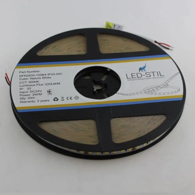 Світлодіодна стрічка LED-STIL 4000K 2 Вт/м 2835 120 діодів IP33 24 Вольта 220 lm нейтральне світло (DFN2835-120B4-2w-IP33-24V)
