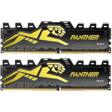 Модуль пам'яті для комп'ютера DDR4 16GB (2x8GB) 3200 MHz Panther Black/Gold Apacer (AH4U16G32C28Y7GAA-2)