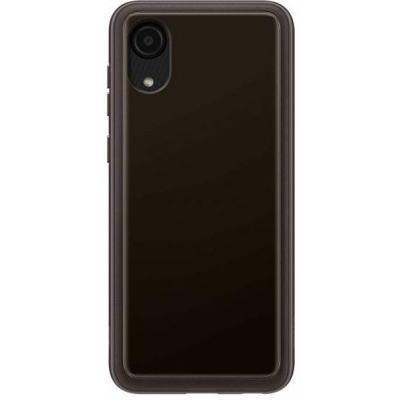 Чохол до мобільного телефона Samsung A03 Soft Clear Cover Black (EF-QA032TBEGRU)