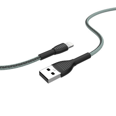 Дата кабель USB 2.0 AM to Lightning 1.0m ColorWay (CW-CBUL041-GR)