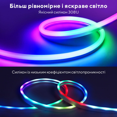 Світлодіодна стрічка Govee Neon LED Strip Light 5м Білий (H61A23D1)