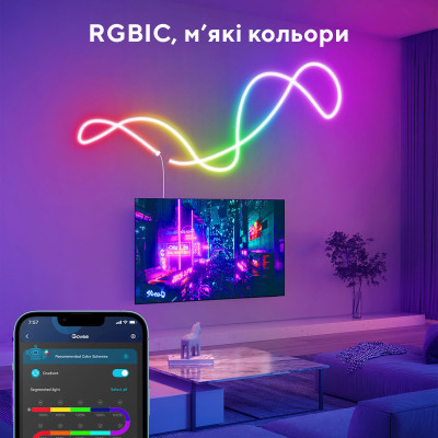 Світлодіодна стрічка Govee Neon LED Strip Light 5м Білий (H61A23D1)
