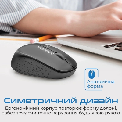 Мишка Promate Tracker Wireless Black (tracker.black)