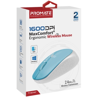 Мишка Promate Tracker Wireless Blue (tracker.blue)