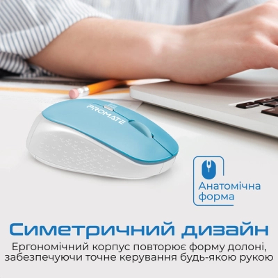 Мишка Promate Tracker Wireless Blue (tracker.blue)