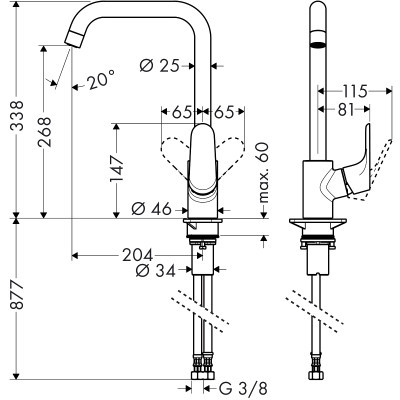 Змішувач Hansgrohe 31820000 Focus