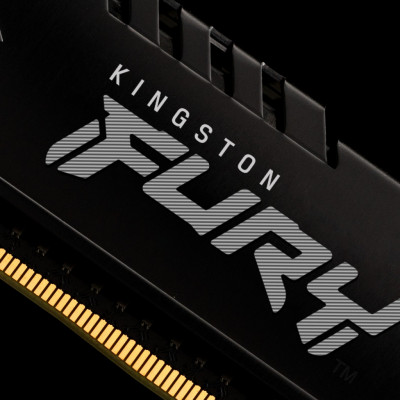 Модуль пам'яті для комп'ютера DDR4 16GB 2666 MHz Fury Beast Black Kingston Fury (ex.HyperX) (KF426C16BB1/16)