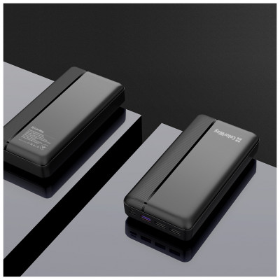 Батарея універсальна ColorWay 30 000 mAh PD/20W, QC/3.0 USB-C/Micro-USB/USB-A max.22.5W Black (CW-PB300LPA3BK-PD)