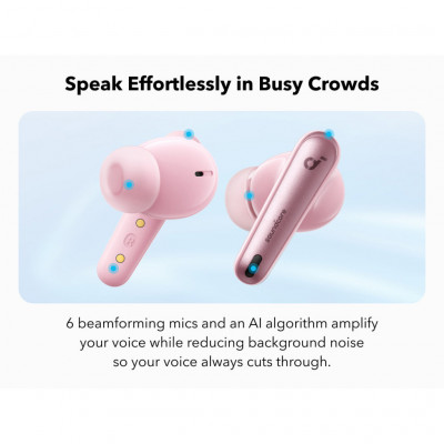 Навушники Anker SoundСore Liberty 4 NC Pastel Pink (A3947G51)