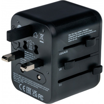 Зарядний пристрій Verbatim UTA-02 PD20W (USB-A /USB-C) (49544)