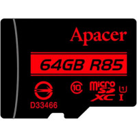 Карта пам'яті Apacer 64GB microSDXC class 10 UHS-I (AP64GMCSX10U5-RA)