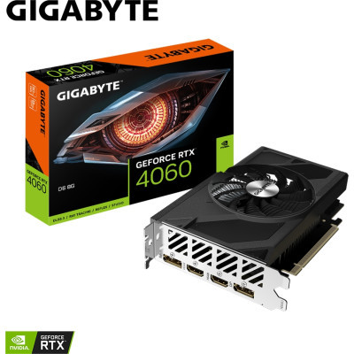 Відеокарта GIGABYTE GeForce RTX4060 8Gb (GV-N4060D6-8GD)