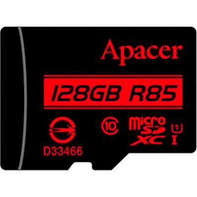 Карта пам'яті Apacer 128GB microSDXC class 10 UHS-I (AP128GMCSX10U5-RA)