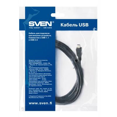 Дата кабель USB 2.0 AM to Mini 5P 1.8m Sven (453)