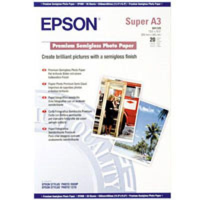 Фотопапір Epson A3+ Premium Semigloss Photo Paper (C13S041328)