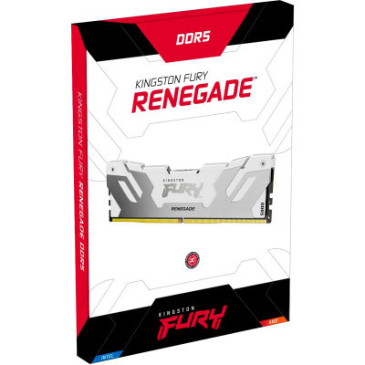 Модуль пам'яті для комп'ютера DDR5 16GB 7200 MHz Renegade White XMP Kingston Fury (ex.HyperX) (KF572C38RW-16)