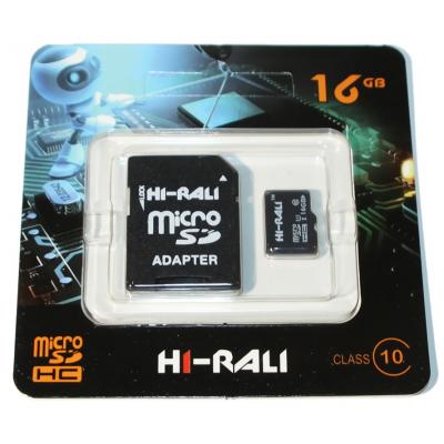 Карта пам'яті Hi-Rali 16GB microSDHC class 10 UHS-I (HI-16GBSD10U1-01)