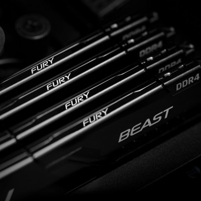 Модуль пам'яті для комп'ютера DDR4 32GB 2666 MHz Fury Beast Black Kingston Fury (ex.HyperX) (KF426C16BB/32)