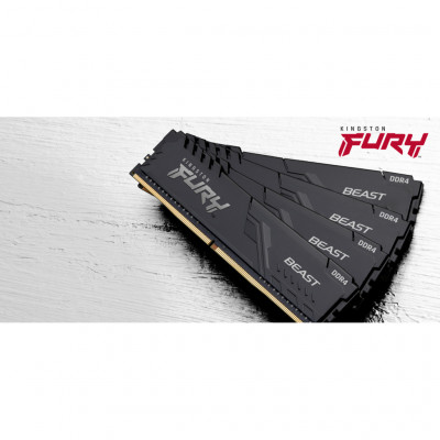 Модуль пам'яті для комп'ютера DDR4 32GB 2666 MHz Fury Beast Black Kingston Fury (ex.HyperX) (KF426C16BB/32)