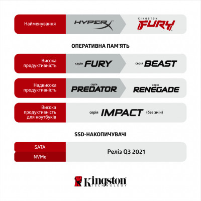 Модуль пам'яті для комп'ютера DDR4 32GB 2666 MHz Fury Beast Black Kingston Fury (ex.HyperX) (KF426C16BB/32)