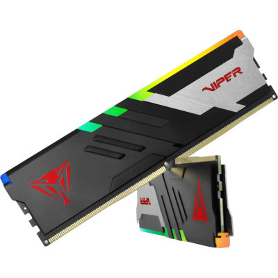 Модуль пам'яті для комп'ютера DDR5 32GB (2x16GB) 5600 MHz Viper Venom RGB Patriot (PVVR532G560C36K)