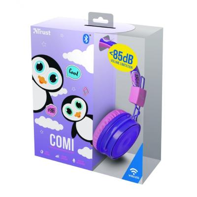 Навушники Trust Comi Kids Over-Ear Purple (23129)