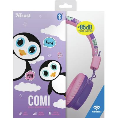 Навушники Trust Comi Kids Over-Ear Purple (23129)