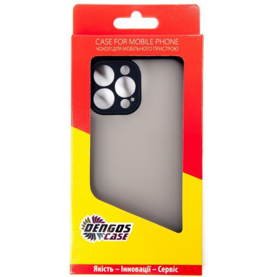 Чохол до мобільного телефона Dengos Matte Bng iPhone 13 Pro (black) (DG-TPU-BNG-14)