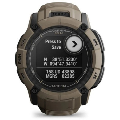 Смарт-годинник Garmin Instinct 2X, Solar, Tactical Edition, Coyote Tan, GPS (010-02805-02)
