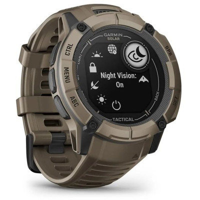 Смарт-годинник Garmin Instinct 2X, Solar, Tactical Edition, Coyote Tan, GPS (010-02805-02)