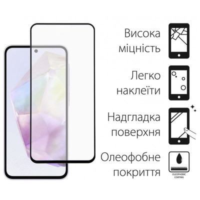 Чохол до мобільного телефона Dengos Samsung Galaxy A35 5G + Glass Pink (DG-KM-91)