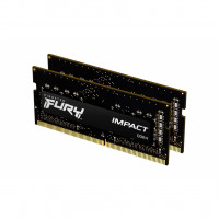 Модуль пам'яті для ноутбука SoDIMM DDR4 64GB (2x32GB) 3200 MHz Fury Impact Kingston Fury (ex.HyperX) (KF432S20IBK2/64)