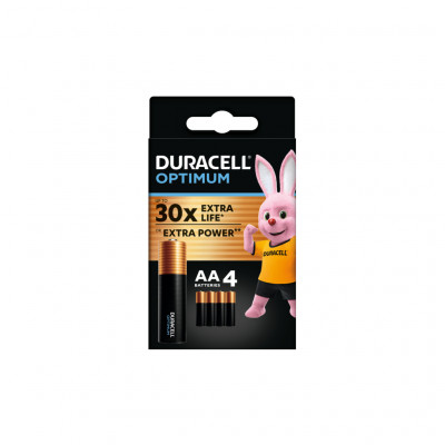 Батарейка Duracell Optimum AA лужні 4 шт. в упаковці (5015595)