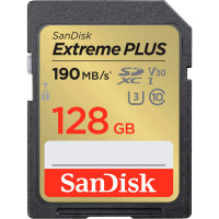 Карта пам'яті SanDisk 128GB SDXC class 10 UHS-I U3 4K Extreme Plus (SDSDXWA-128G-GNCIN)