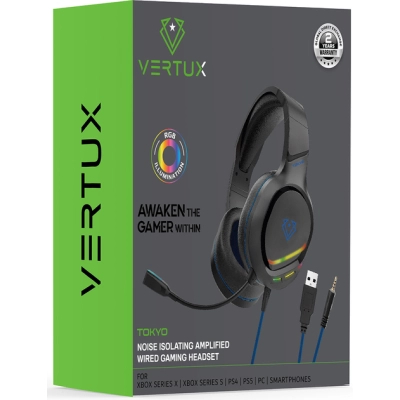 Навушники Vertux Tokyo 7.1 Mini Jack 3.5мм Blue (tokyo.blue)