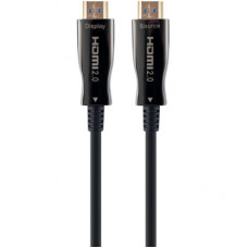 Кабель мультимедійний HDMI to HDMI 10.0m AOC V.2.0, 4K 60Hz Gold Cablexpert (CCBP-HDMI-AOC-10M-02)