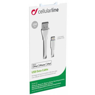 Дата кабель USB 2.0 AM to Micro 5P 1.0m green Cellularline (USBDATACMICROUSBG)