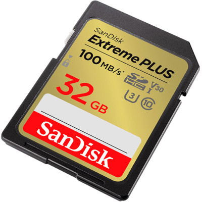 Карта пам'яті SanDisk 32GB SDXC class 10 Extreme PLUS (SDSDXWT-032G-GNCIN)