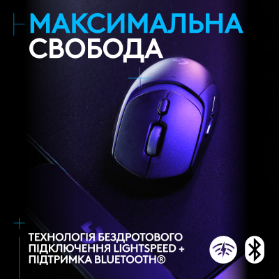 Мишка Logitech G309 Lightspeed Wireless/Bluetooth Black (910-007199)