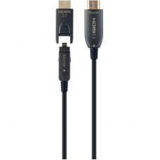 Кабель мультимедійний HDMI to HDMI 20.0m AOC V.2.0, 4K 60Hz Gold Cablexpert (CCBP-HDMID-AOC-20M)