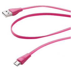 Дата кабель USB 2.0 AM to Micro 5P 1.0m pink Cellularline (USBDATACMICROUSBP)