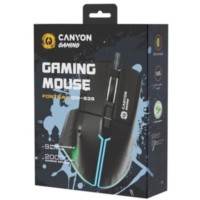 Мишка Canyon Fortnax GM-636 RGB USB Black (CND-SGM636B)