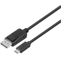 Кабель мультимедійний USB-C to DisplayPort 1.0m (AM/AM), 3840*216060Hz, black 2E (2EW-1925)