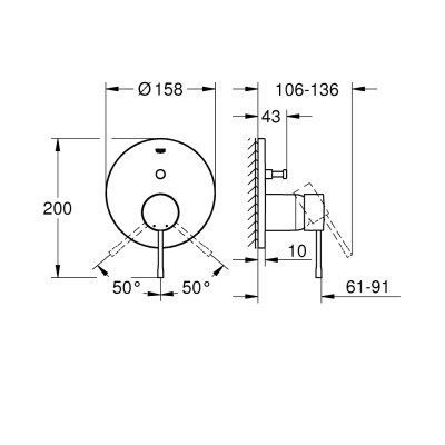 Змішувач Grohe Essence (24058001/24167001)