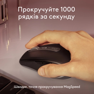 Мишка Logitech MX Anywhere 3S для MAC Wireless Space Grey (910-006947)