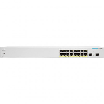 Комутатор мережевий Cisco CBS220-16P-2G-EU