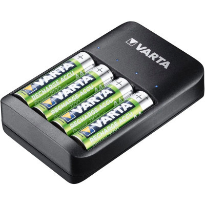Зарядний пристрій для акумуляторів Varta Value USB Quattro Charger + 4шт. AA 2100 mAh (57652101451)