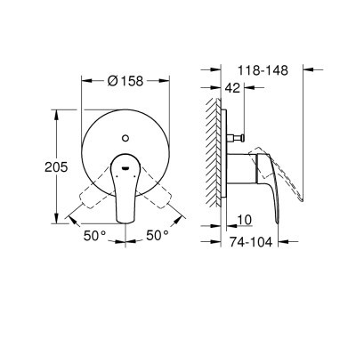 Змішувач Grohe Eurosmart New (24043003)