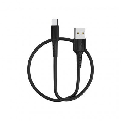 Дата кабель USB 2.0 AM to Type-C 1.0m BX16 Easy 2A Black BOROFONE (BX16CB)