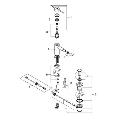 Змішувач Grohe Essence New (32935001/24178001)